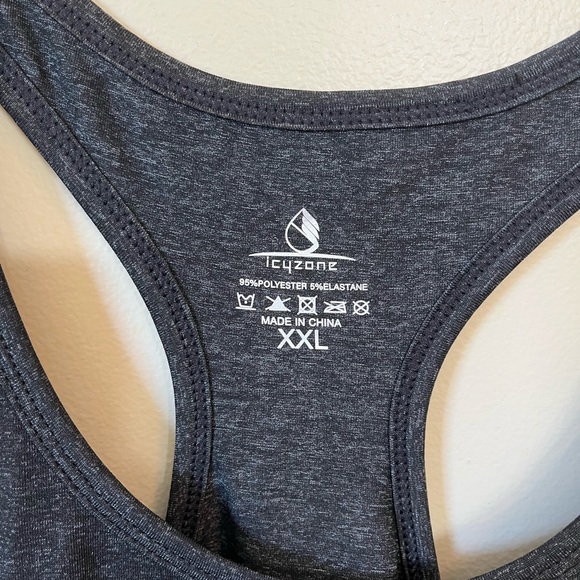 IcyZone Vibrant Athletic Women's Tank Tops - Gray, Coral, Black - Picture 10 of 10